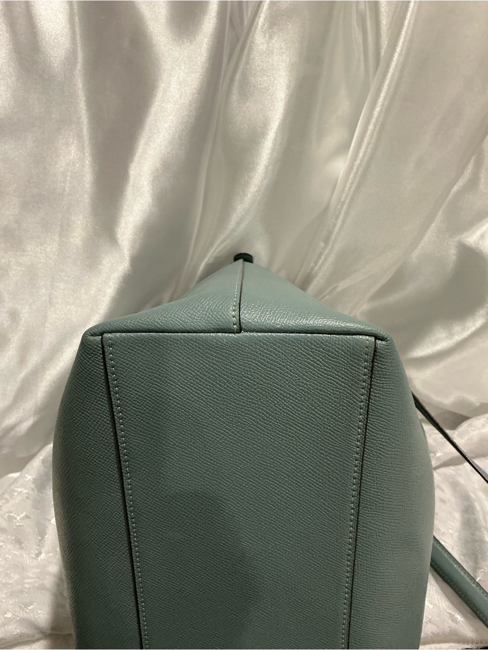Coach Teal Green Leather Gallery Tote - Picture 9 of 14
